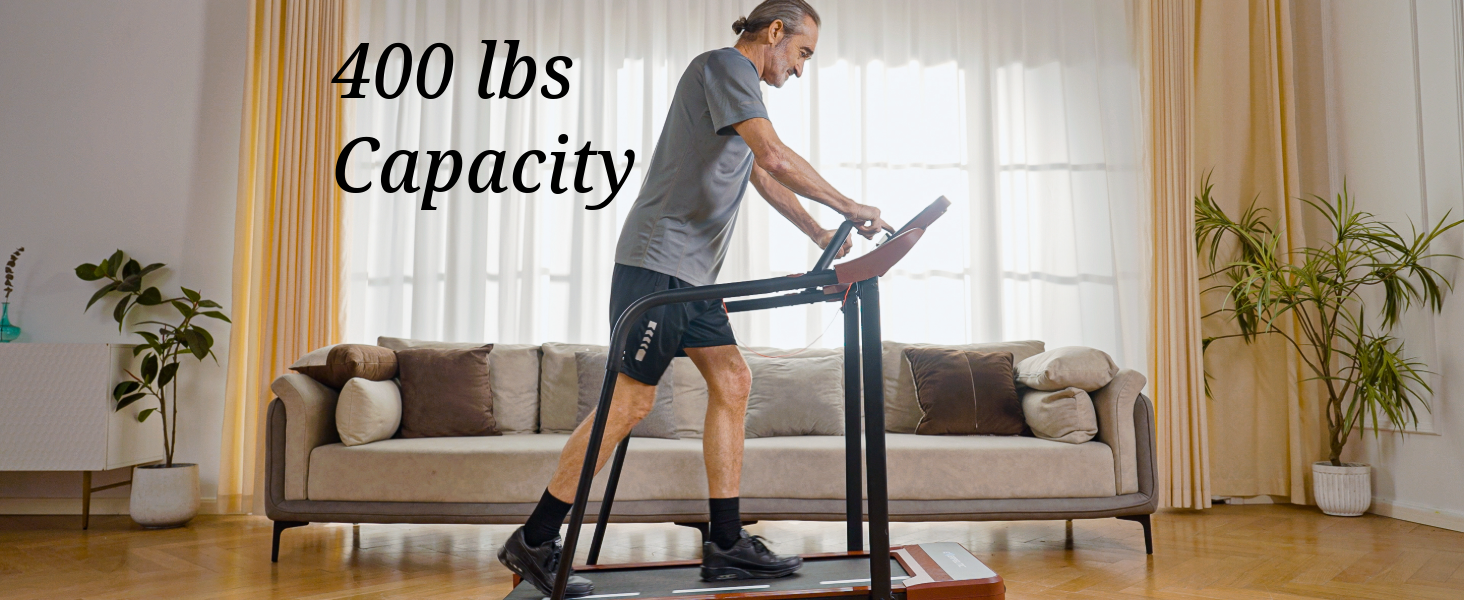 Exerpeutic 400 lb Weight Capacity, Recovery Treadmill, Full Length