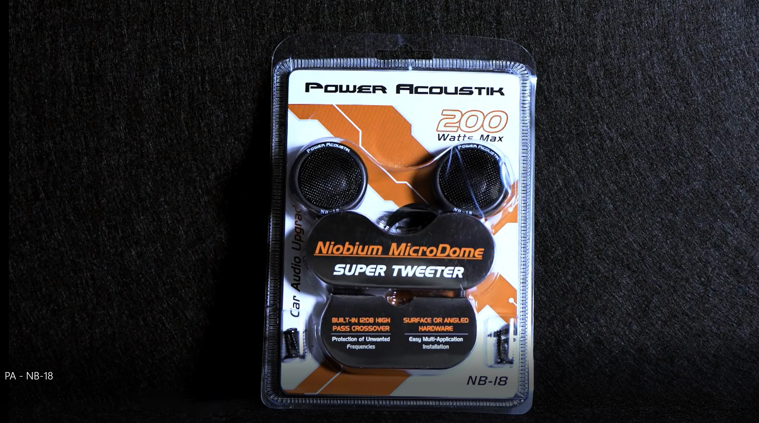 Power Acoustik NB-18 200 Watt Max Super Tweeter for Car Stereo