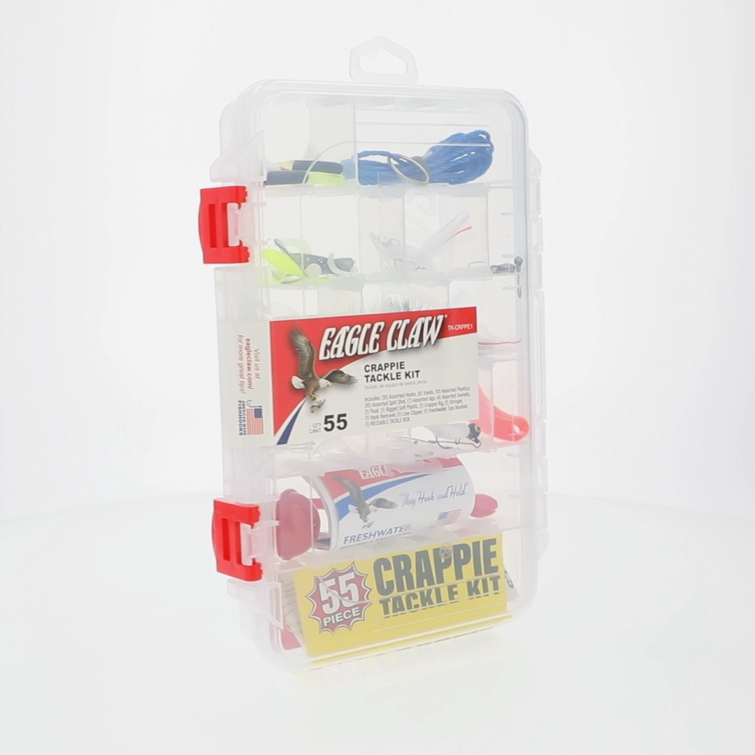 Eagle Claw Fishing, Tackle Crappie Tackle Kit 53 Pieces - Walmart.com