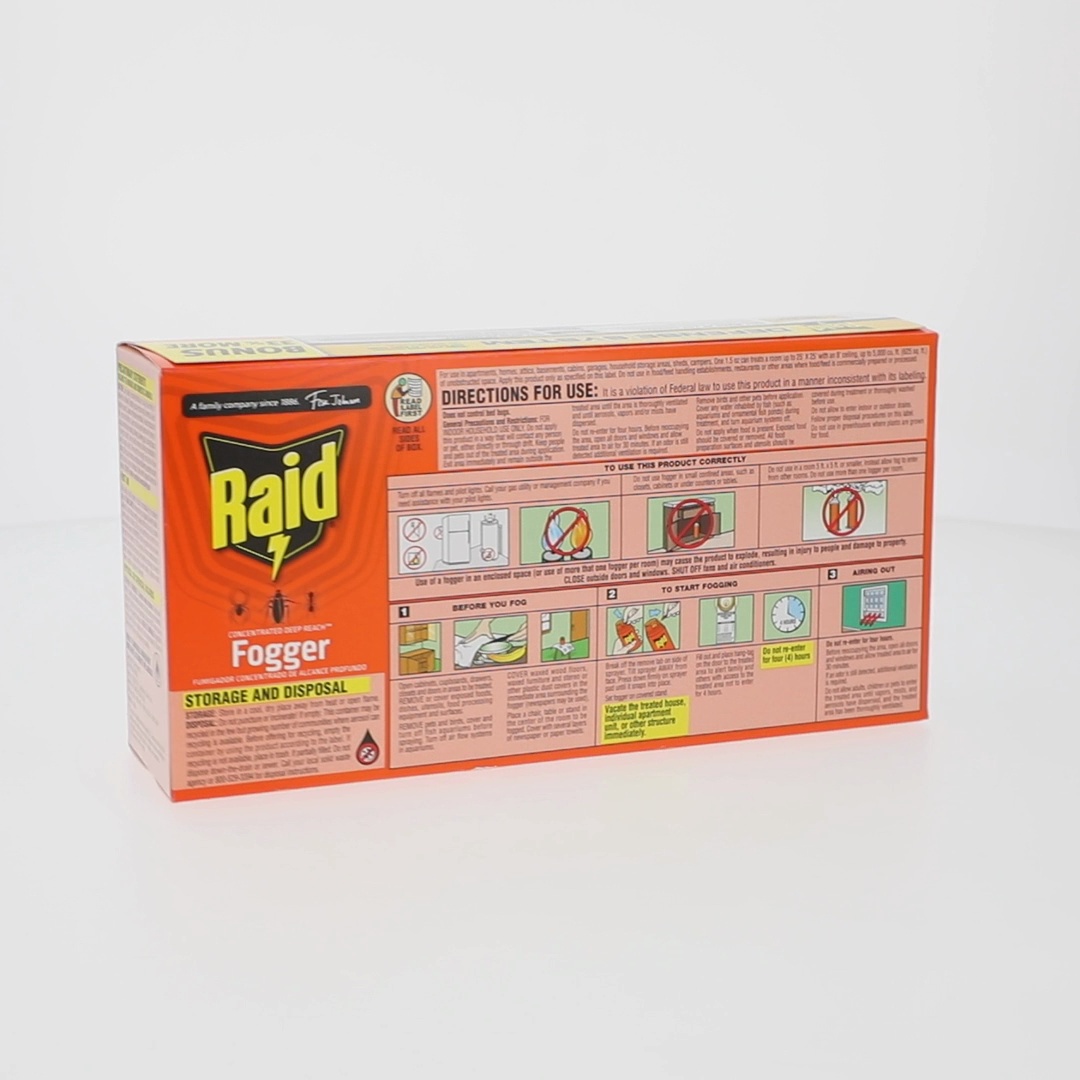 Raid 1.5 oz. Concentrated Deep Reach Fogger, 4 Cans