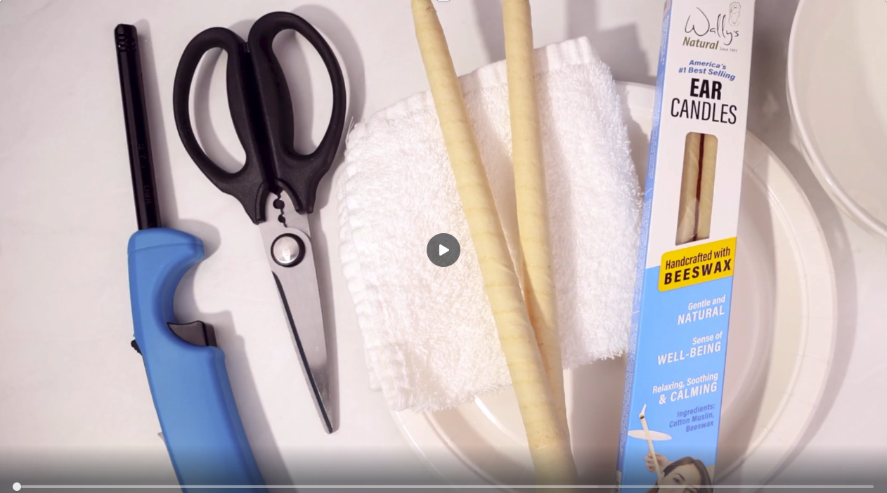 thumbnail video image 2 of Wally’s Natural Unscented Soy Wax Ear Candles, 2 Count, 2 of 7
