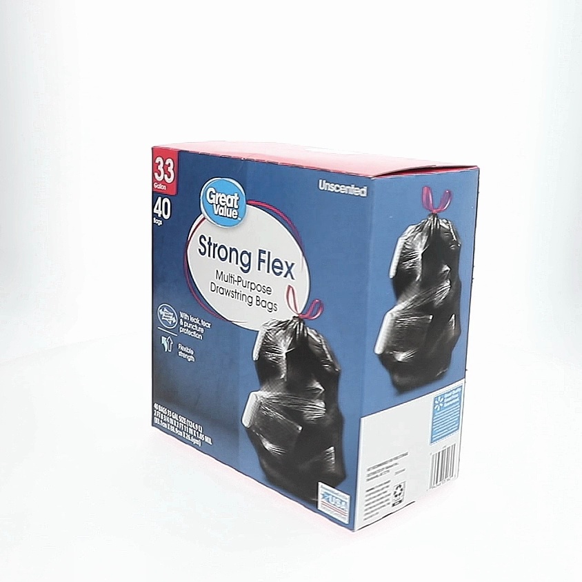 Great Value Strong Flex 33-Gallon Drawstring Multi-Purpose Trash