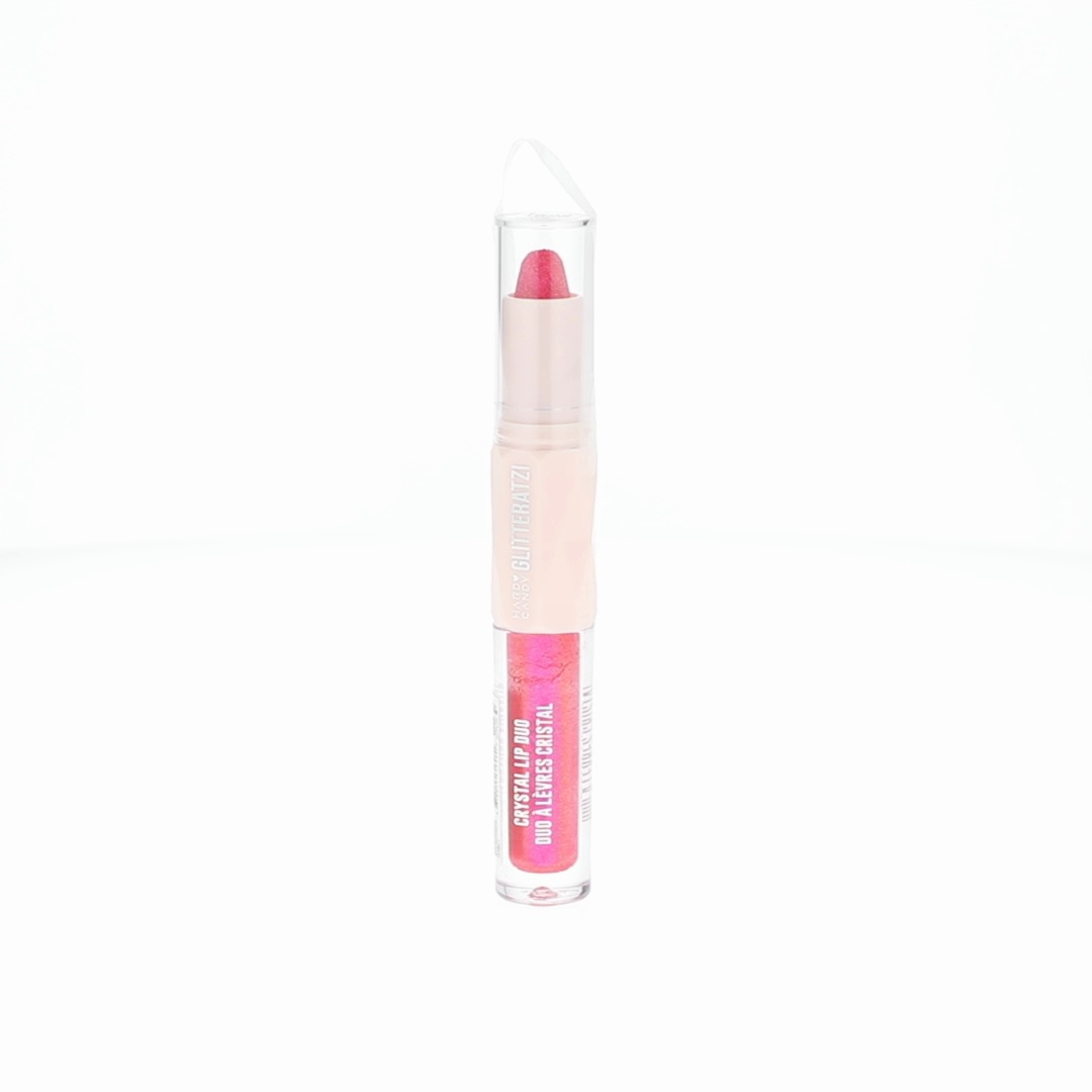 Hard Candy Glitteratzi Lip Duo, 2-in-1 Glitter Lipstick