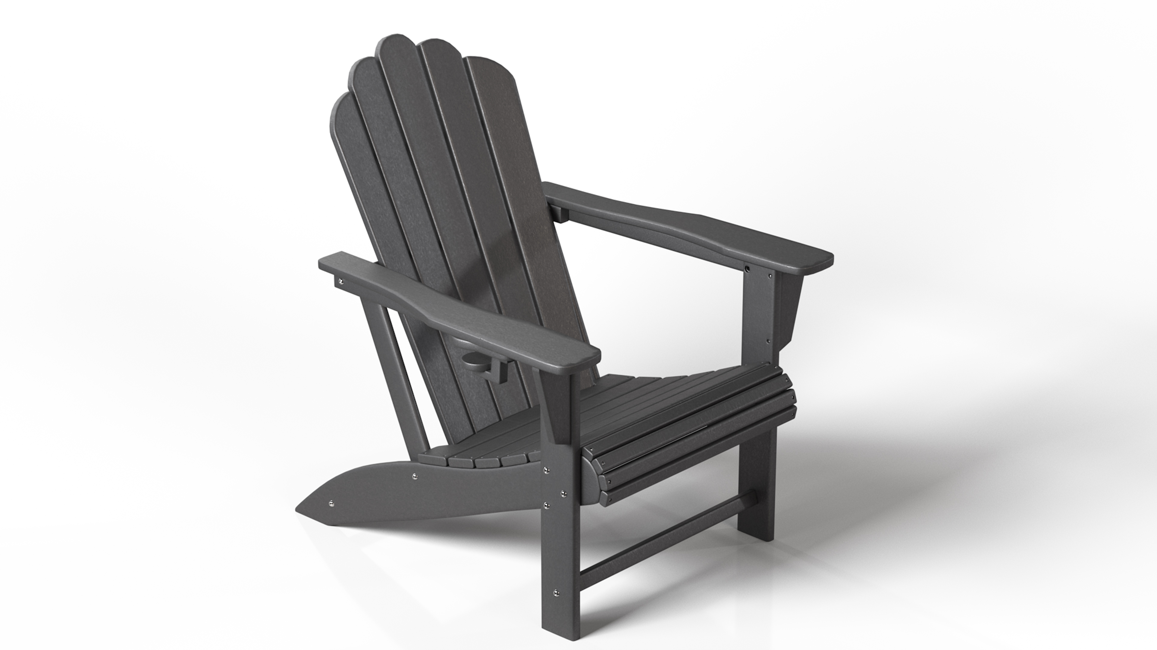 thumbnail video image 2 of WestinTrends Highland Outdoor Patio HDPE Adirondack Chairs With Cup Holders (Set of 2), Weathered Wood, 2 of 14