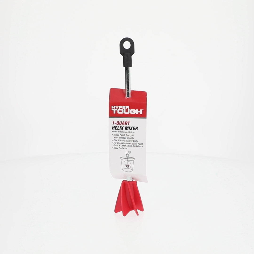 Edward Tools Paint Mixer Drill Attachment – Helix Mixer For 1-Gallon Cans, Epoxy, Resin, Silicone – Patented Even Flow Paddle, Fits 3/8" Drills & Larger, Easy Clean, Lifetime Warranty