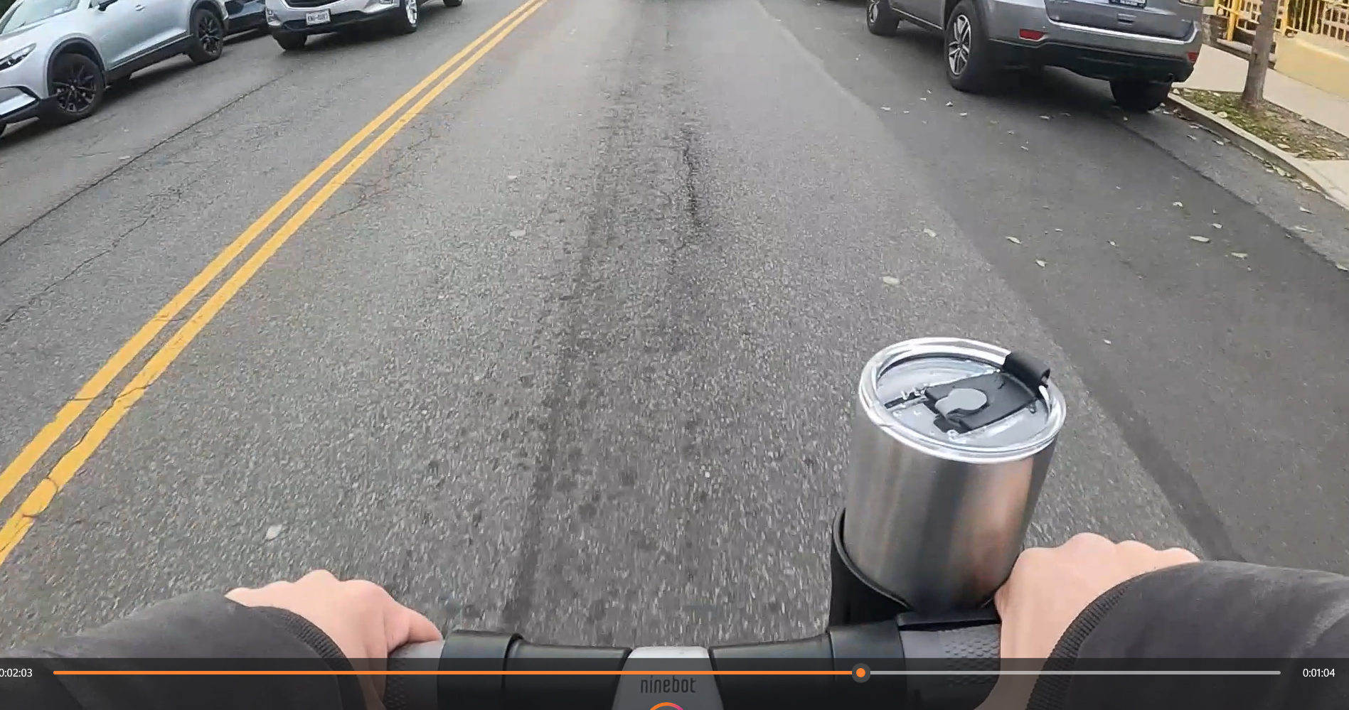 thumbnail video image 2 of New Cup Holder Compatible with UPPAbaby Cup Holder (for Vista, Cruz and Minu). A Solid Super Secure Fit. 360 Degrees Rotatable. Anti-Shake Spill Resistant. (Black), 2 of 10