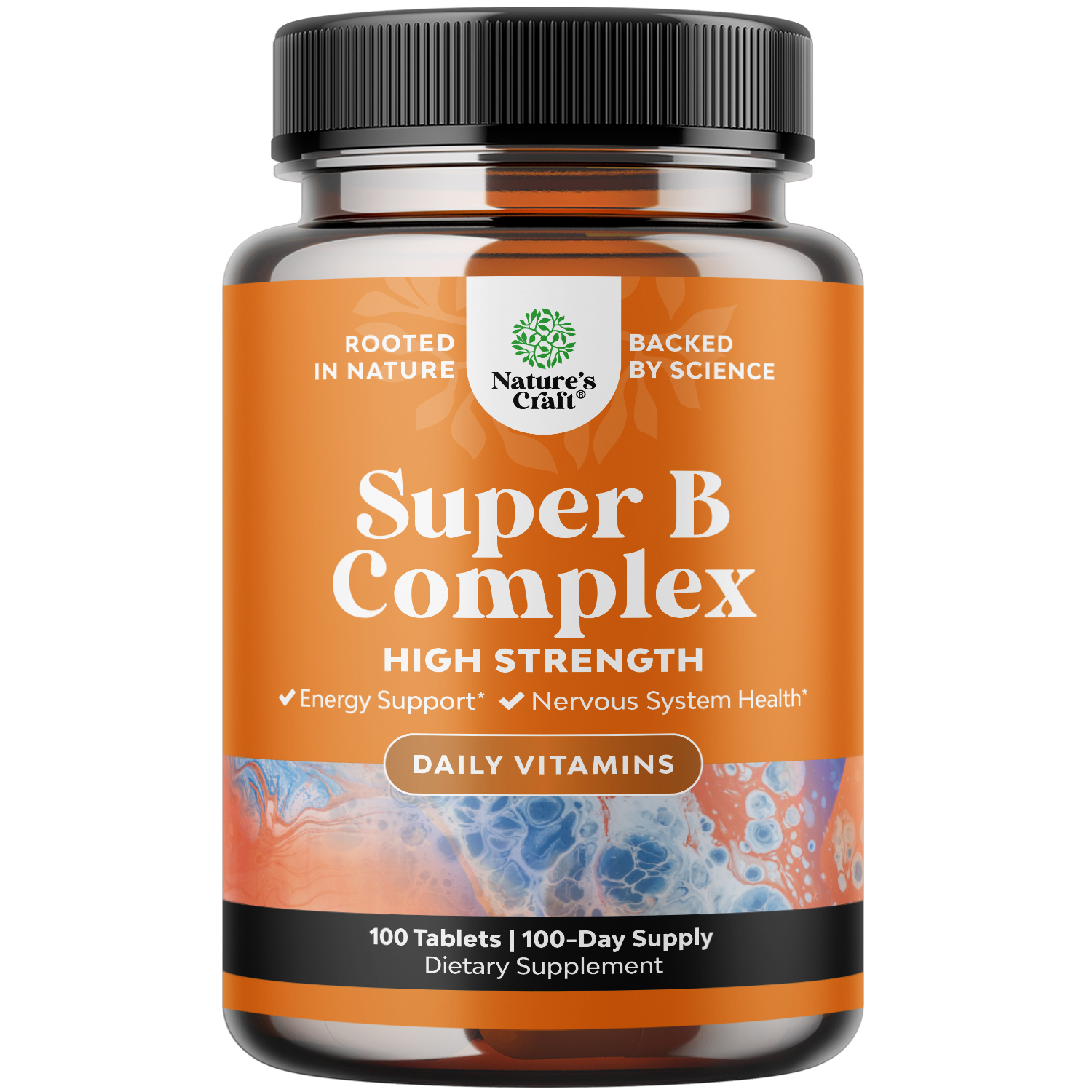 thumbnail video image 2 of Natures Craft Vitamin B Complex Adult Multivitamin for Energy and Immune Support, 100 Tablets, 2 of 9