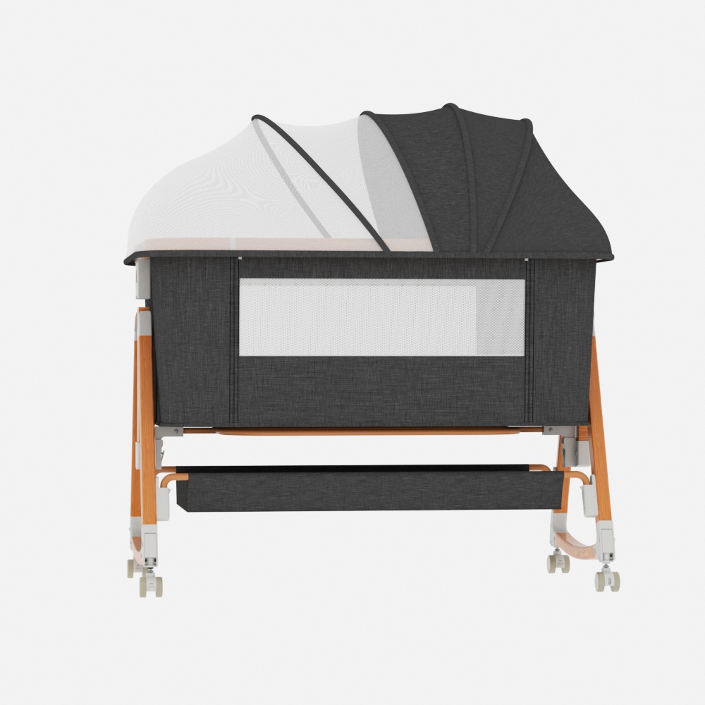 XJD 3 in 1 Baby Bassinet Bedside Sleeper, Height Adjustable