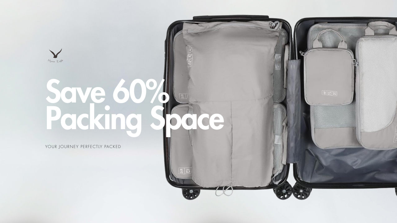 thumbnail video image 2 of Compression Packing Cubes Set – Hynes Eagle – Peach, 2 of 8