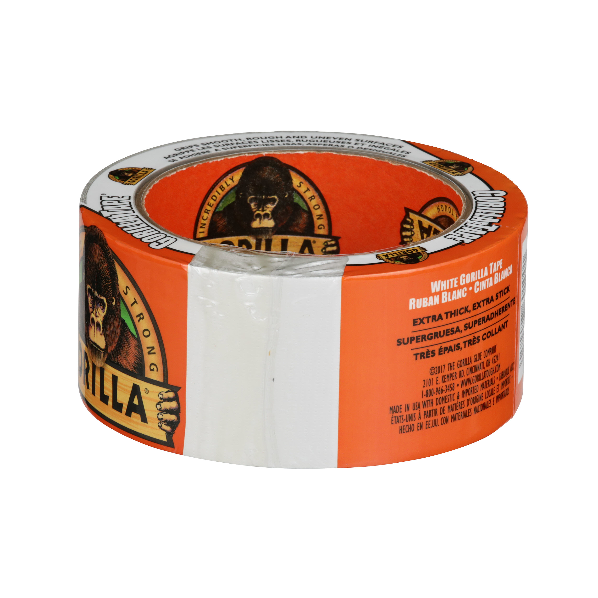 Gorilla Glue White Tape, 30yd Double Thick Adhesive Tape and Weather  Resistant. 