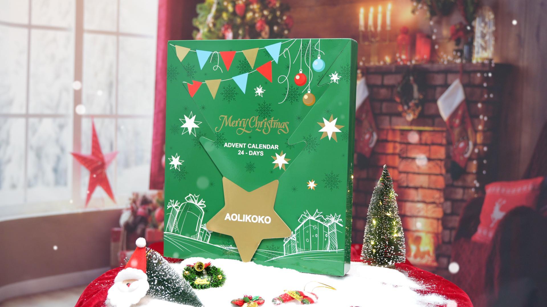 Makeup Advent Calendar 2025,24 Days Christmas Makeup Kits for