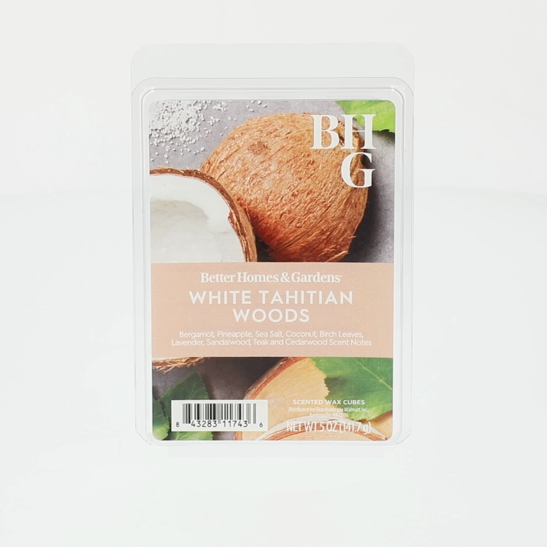 10 pack) White Tahitian Woods Scented Wax Melts, Better Homes