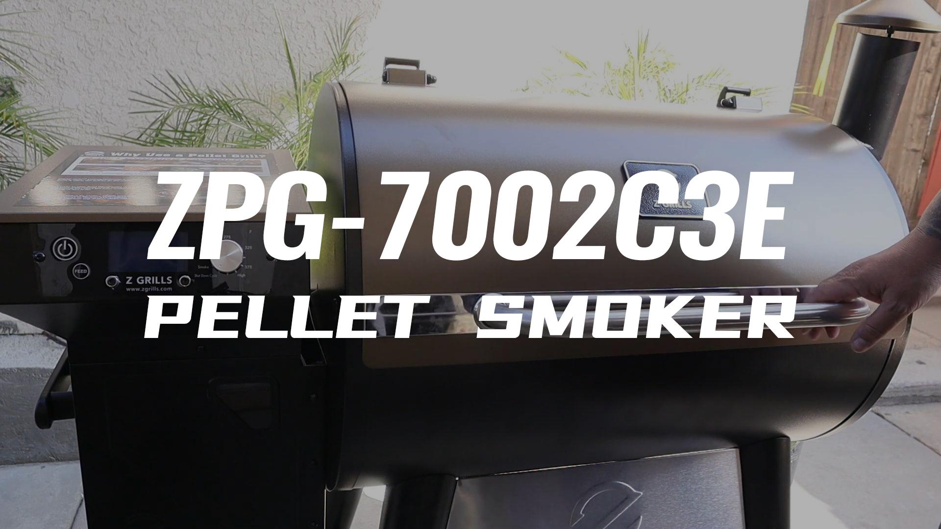 thumbnail video image 2 of Z GRILLS 697 sq.in. 8-in-1 Wood Pellet Grill & Smoker with PID V3.0 Controller, LCD Screen, Meat Probes and Rain Cover, Bronze, 2 of 19