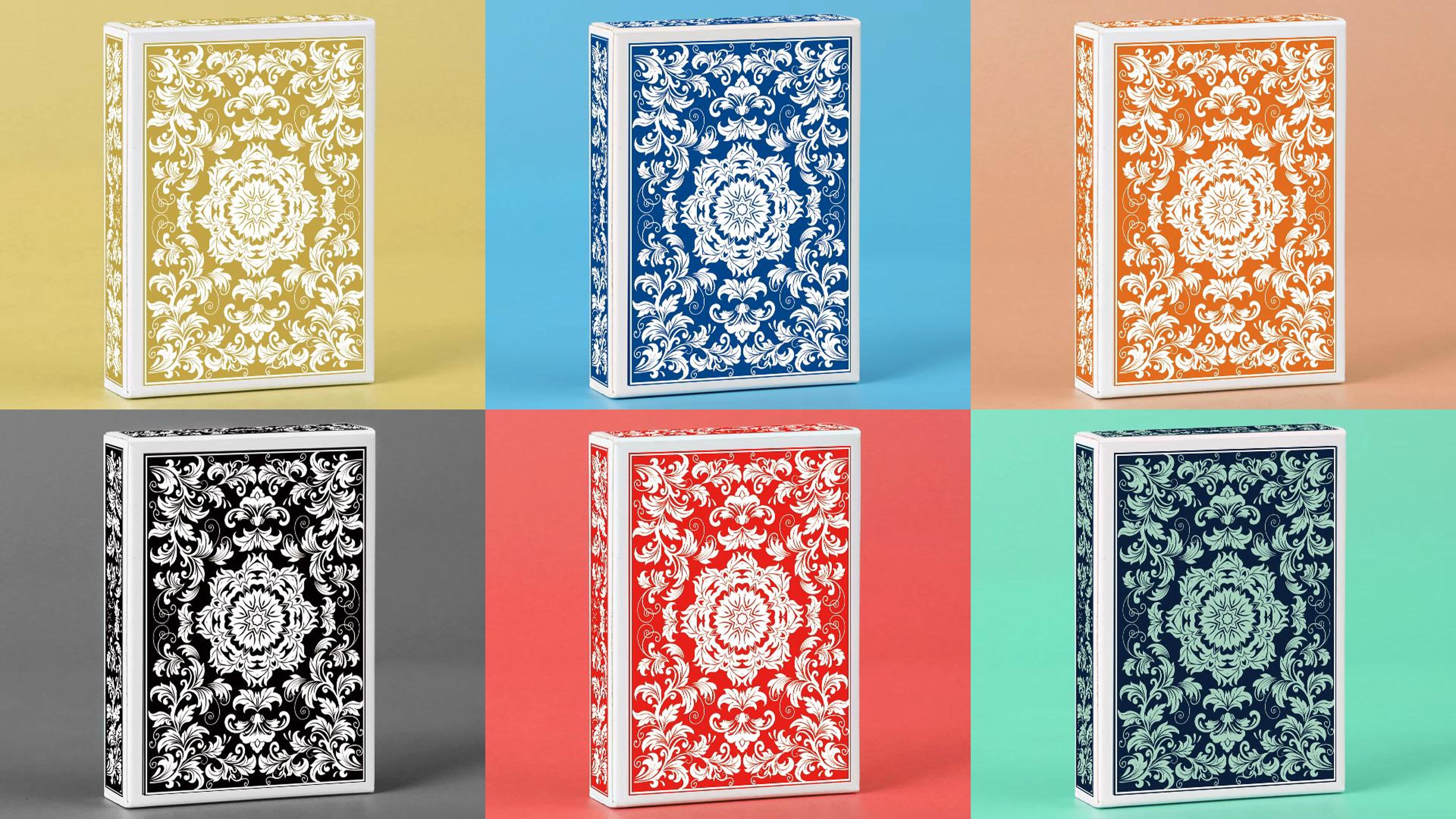 thumbnail video image 2 of Neasyth Playing Cards, Jumbo Index, Large Print, 2 Pack, Poker Cards for Adults Seniors, Green & Orange, 2 of 10