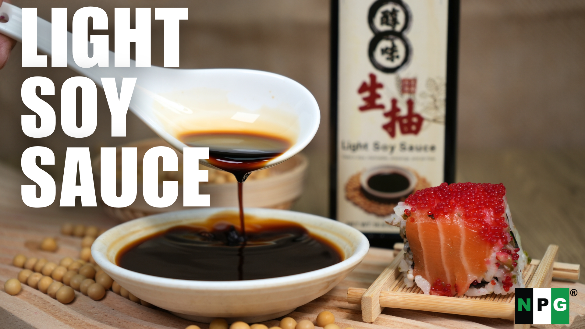 thumbnail video image 2 of NPG Premium Tamari Light Soy Sauce 16.9 FL Oz (Pack of 2) , Sauces for Fish, Dumpling, Noodles, and Marinade Meat, Perfect Condiment for Japanese Sushi, Sashimi, Asian Stir Fry, Vegan Non-GMO, 2 of 7