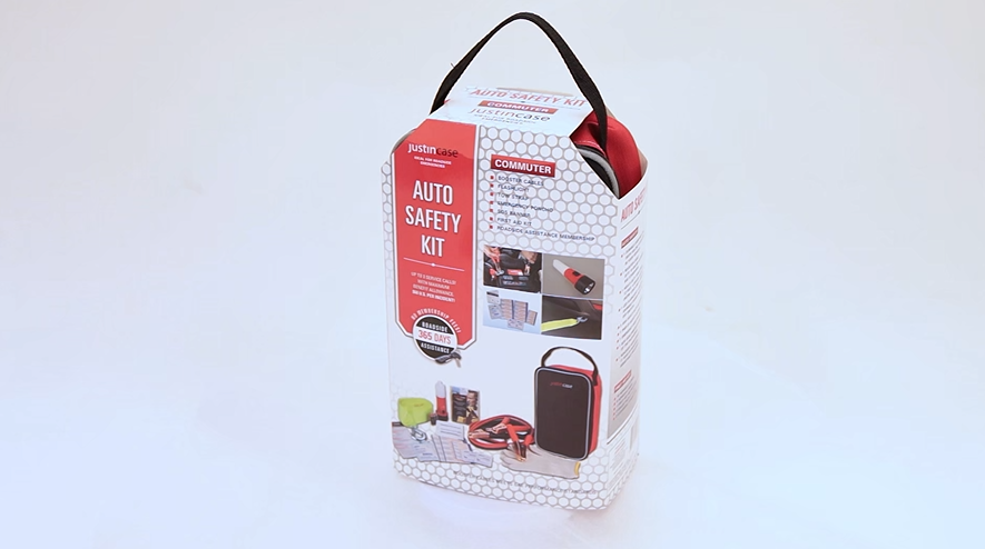 thumbnail video image 2 of Justin Case Commuter Safety Kit with 365 Day Roadside Assistance, 2 of 8