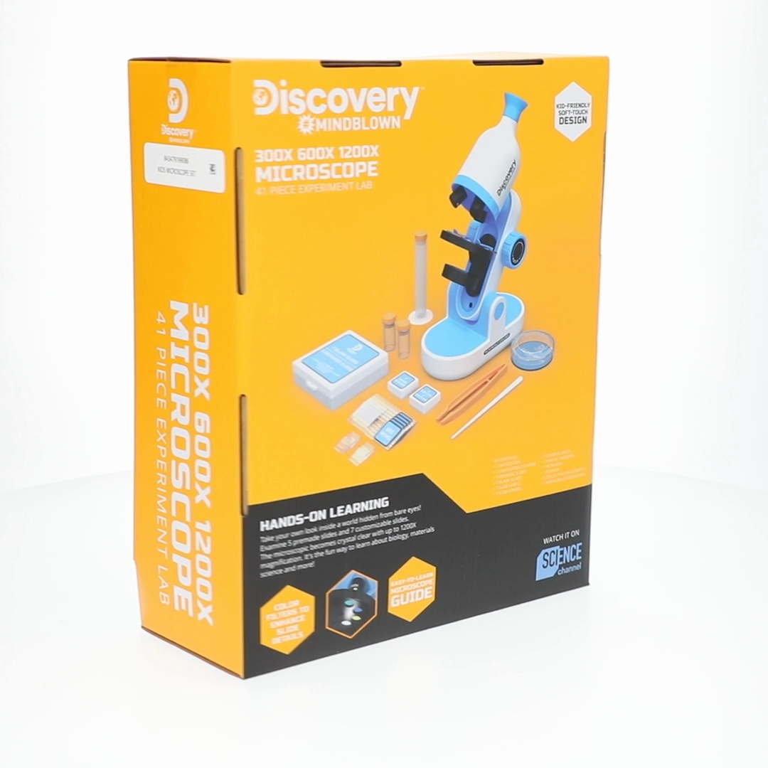 Discovery #MINDBLOWN 1200X, 600X, 300X Microscope, 41-Piece