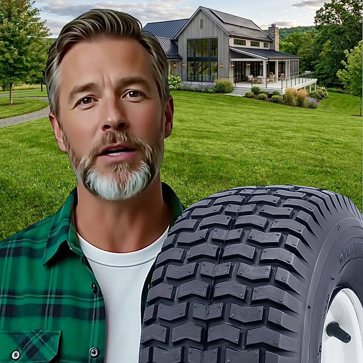 thumbnail video image 2 of Greenball Soft Turf 20X10.00-8 4-Ply Rated Lawn & Garden Tire Only, 2 of 8
