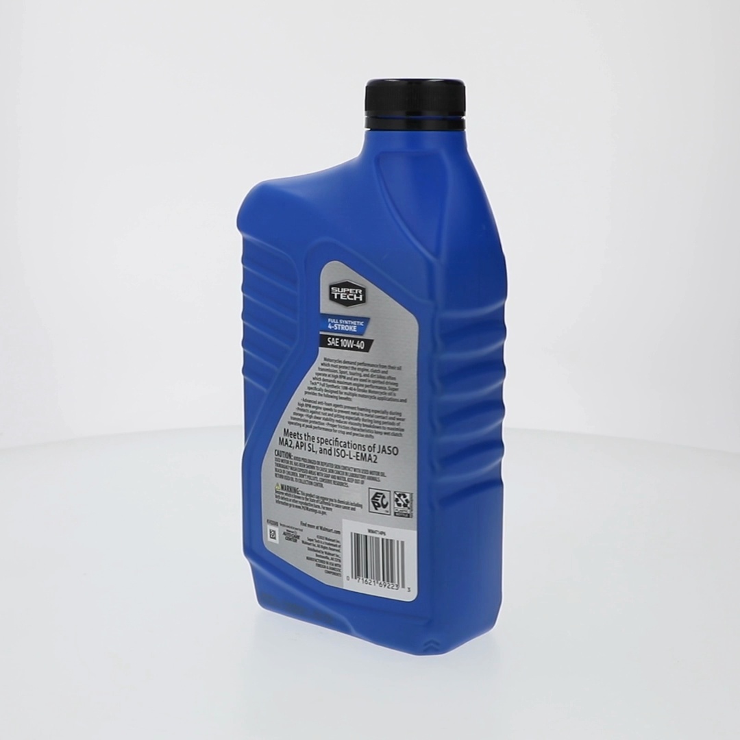 6 pack) Super Tech Full Synthetic SAE 10W-40 4-Stroke Motorcycle