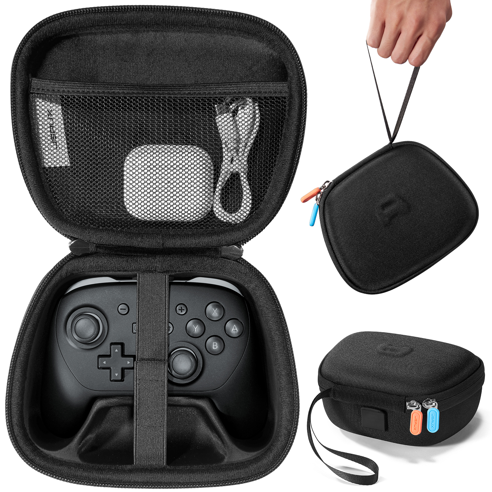 thumbnail video image 2 of JSAUX Carry Case for Nintendo Switch 2 Pro Controller, Travel Protective Case All-around Protection Portable Carrying Bag, 2 of 9