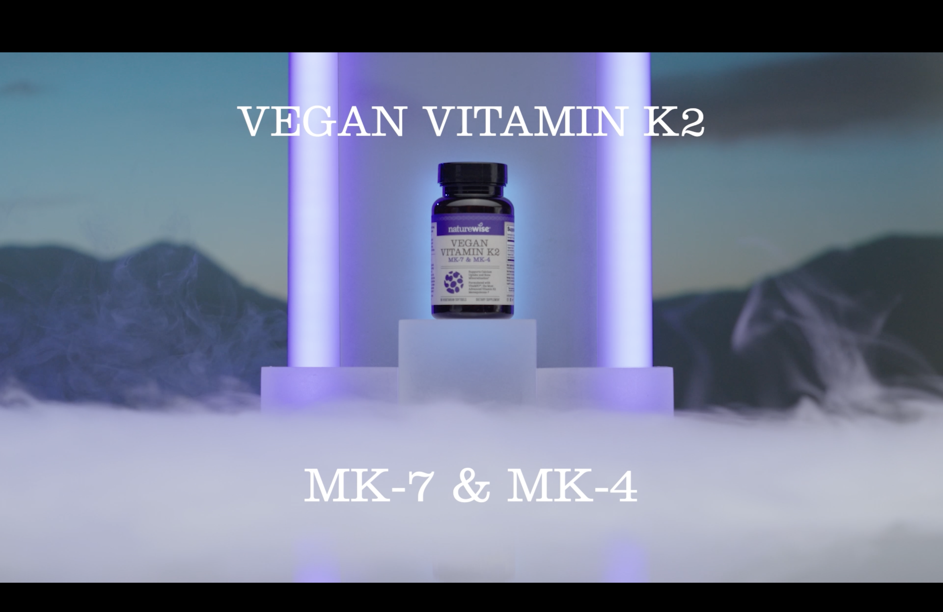 NatureWise Vitamin K2, Vegan, MK-7 100mcg + MK-4 500mcg, 360