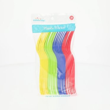 Purple Plastic Forks (24 Pack) - Purple Blue Orchards - NineLife