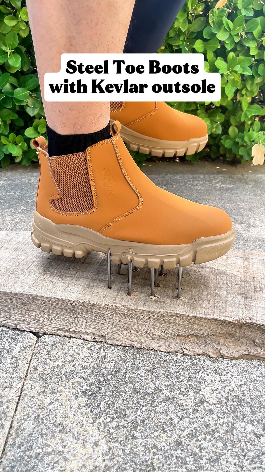 thumbnail video image 2 of SAFETREK Steel Toe Shoes Sneakers For Men Indestructible work Shoes Puncture Proof Lightweight Comfortable Industrial Slip On Safety Shoes All Seasons, 2 of 11