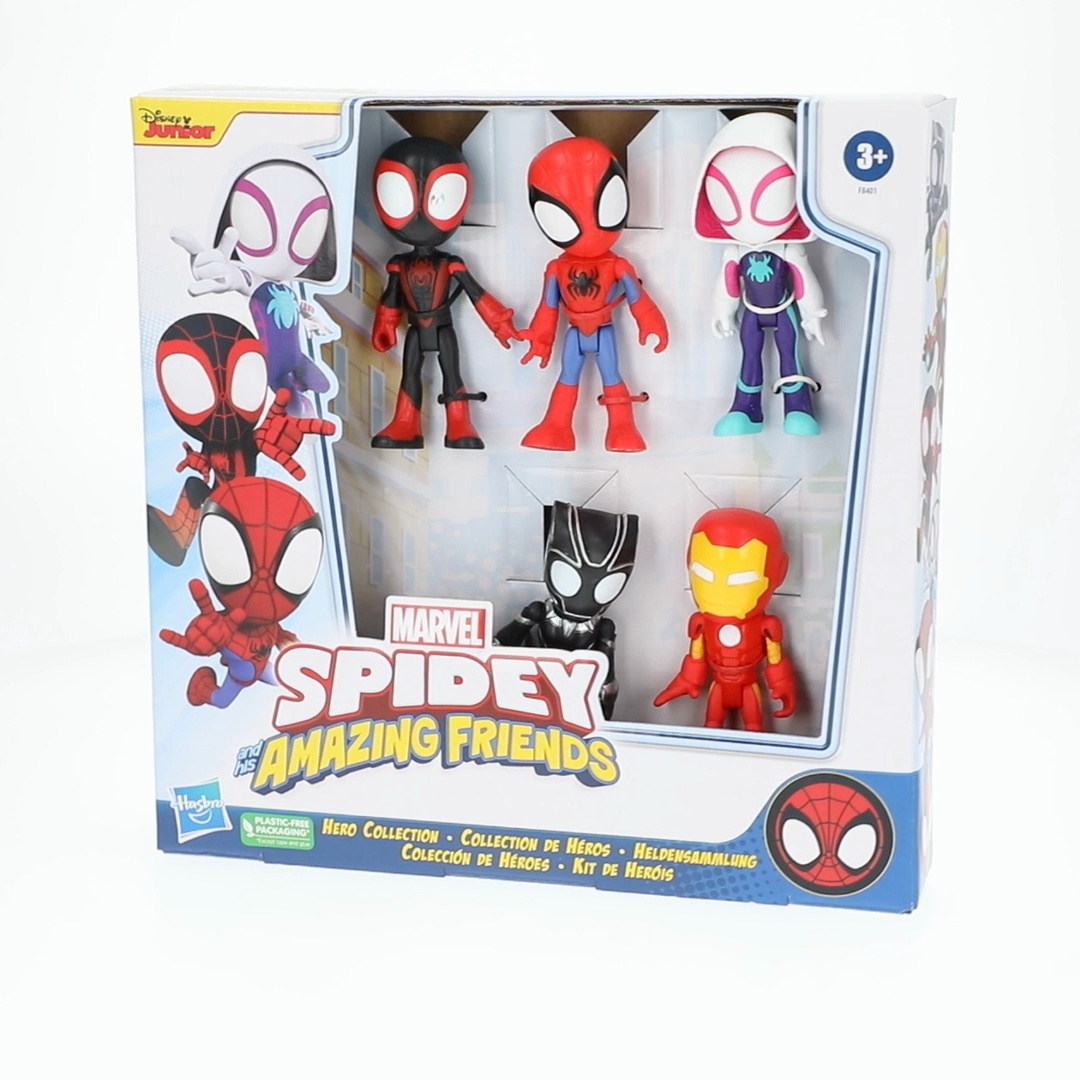 Marvel Spidey and His Amazing Friends 5 Action Figures Collection