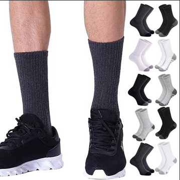 thumbnail video image 2 of HCURIBAD Mens Clothing, Tube Socks for Men Comfortable Breathable Well Wrapped Basketball Sports Medium Tube Socks,Mens Socks,Crew Socks,Running Socks Beige One Size, 2 of 6