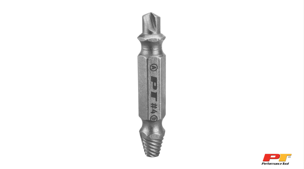 thumbnail video image 2 of Performance Tool W491 X-Trax Screw Remover Set (4 Pieces) - Removes Stripped or Broken Screws, Dual Tips, Hardened Alloy, 2 of 14