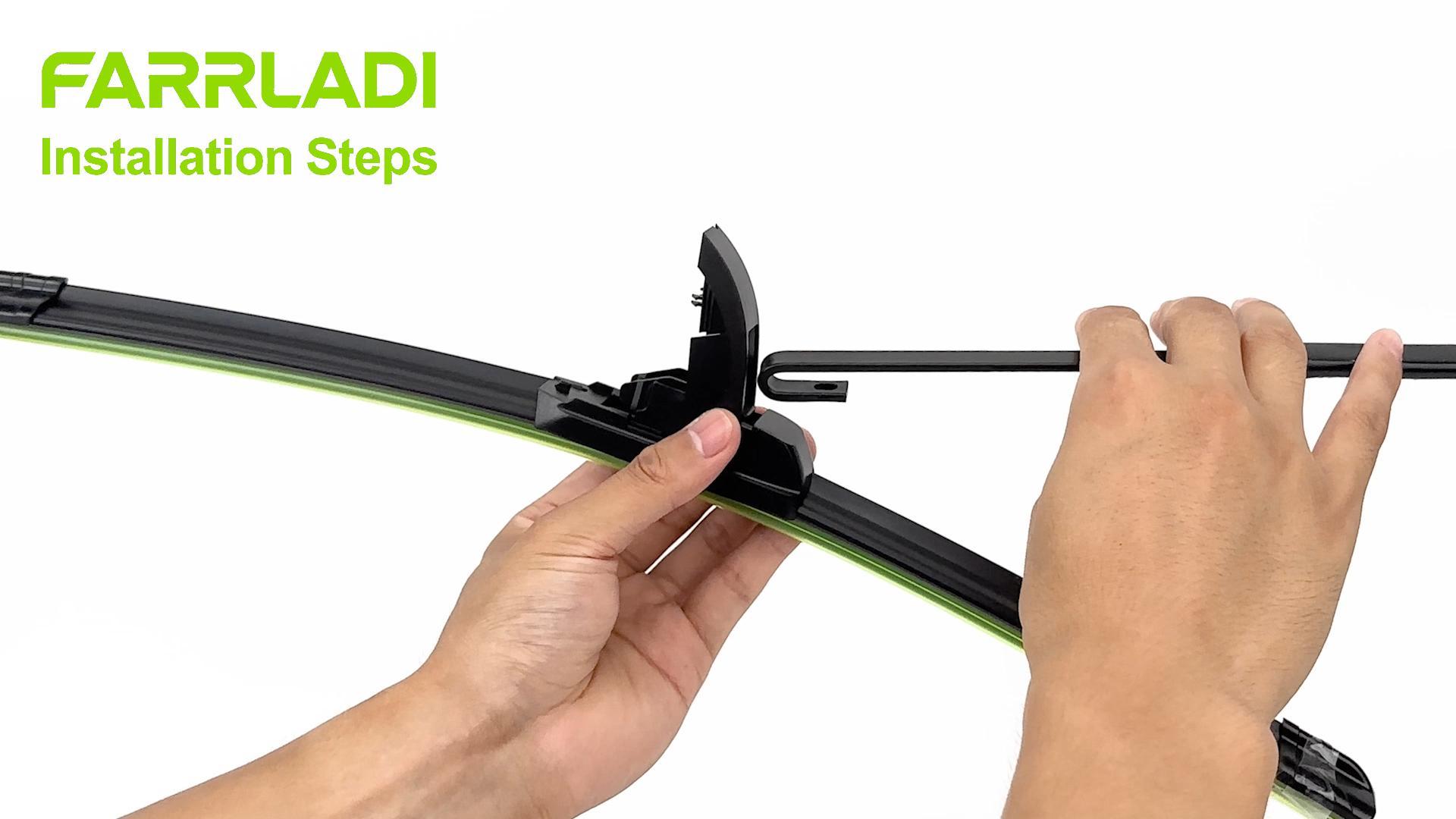 thumbnail video image 2 of FARRLADI Windshield Wipers Replacement for Toyota Camry 2018-2024,Highlander 2008-2019,Sienna 2001-2024,OEM Quality Premium All-Season Front Wiper Blades - 26"+20"(2 Pack), 2 of 8