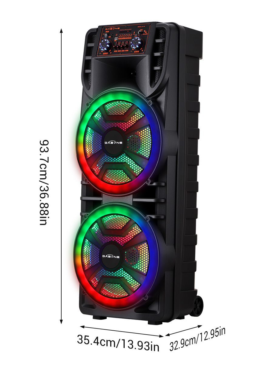 Controller Test System RIDWIND 8000W Peak Power Portable Bluetooth Speaker Indoor & Outdoor ...
