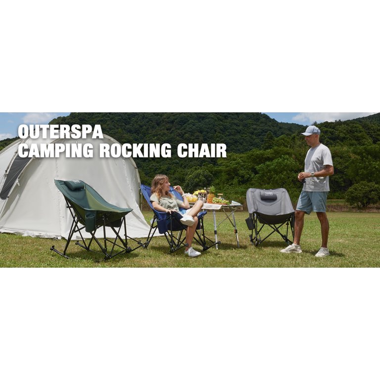 2-Pack Oversized Padded Camping Chairs – 400lb Capacity, Cup Holder & Cooler, Heavy Duty Folding Lawn Chairs