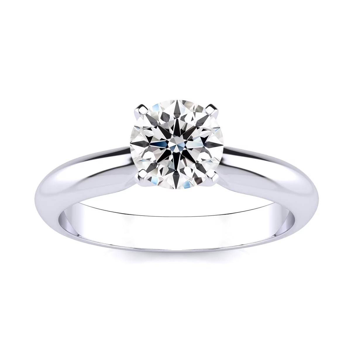 thumbnail video image 2 of SuperJeweler 1 Carat Lab Grown Diamond Solitaire Ring In Sterling Silver For Women, 2 of 8