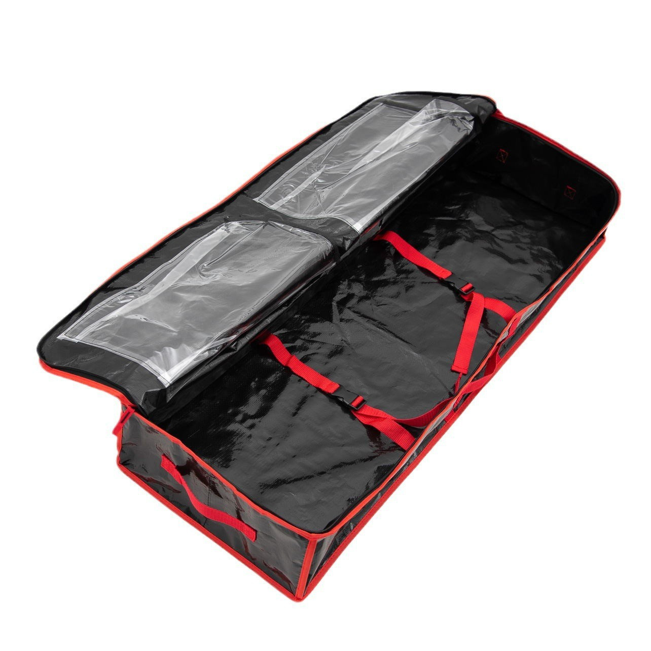 thumbnail video image 2 of Wrapping Paper Organizer Storage Plastic Storage Bag Christmas Wrapping Paper Storage Containers Large Capacity Heavy Duty Storage Box Wrapping Paper Holder Gift Wrap Storage, 2 of 8