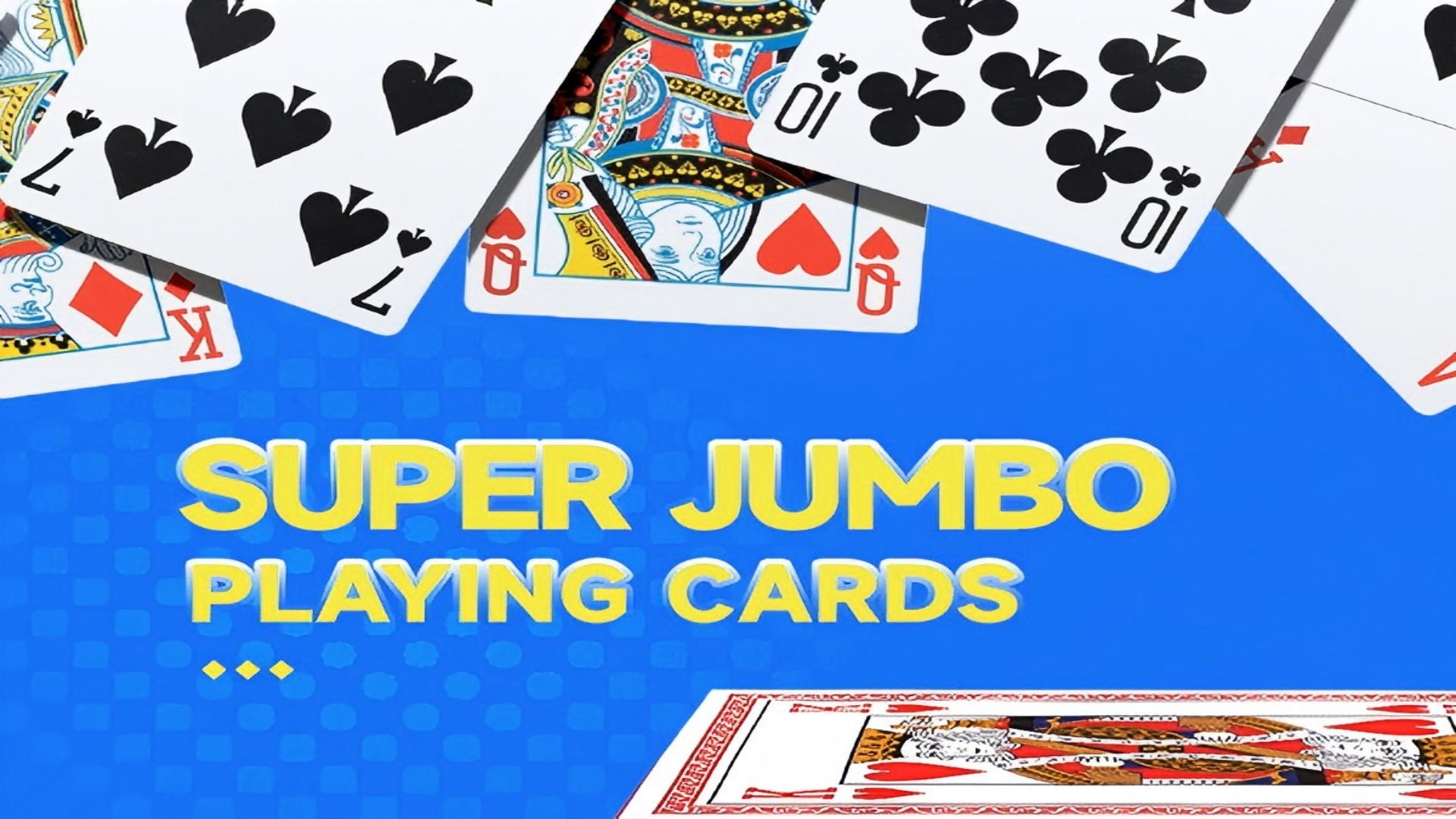 GSE Games & Sports Expert Super Jumbo Playing Cards - 8x11 Inch Giant Deck, 52 Cards + 2 Jokers, Laminated - View #9