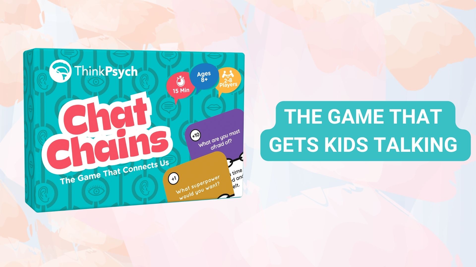 thumbnail video image 2 of ThinkPsych Chat Chains – Therapy Games for Kids - Social Emotional Learning Activities - Fun & Educational (Ages 8+), 2 of 10