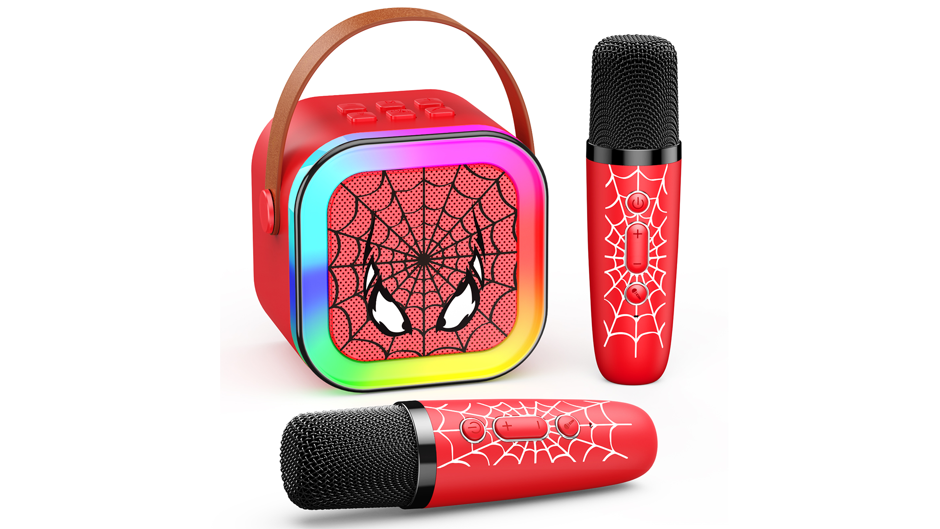 thumbnail video image 2 of Mini Karaoke Machine Microphones for Kids, Toys Gifts for 3 4 5 6 7 8-15 Year Old Boys Girls, Birthday Gifts Easter Gifts, 2 of 8