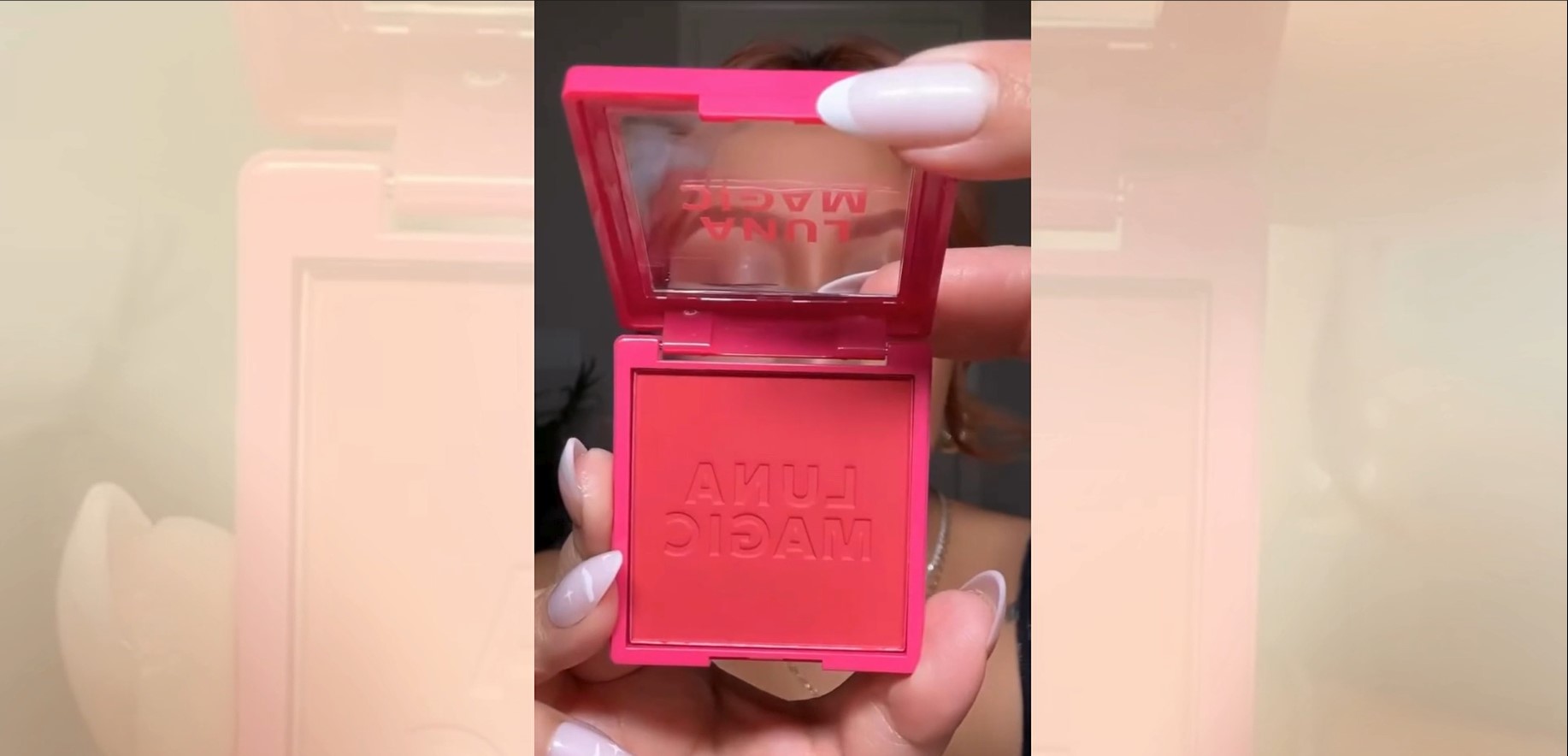 thumbnail video image 2 of LUNA MAGIC Compact Pressed Powder Blush, Anita, 7g, 2 of 7