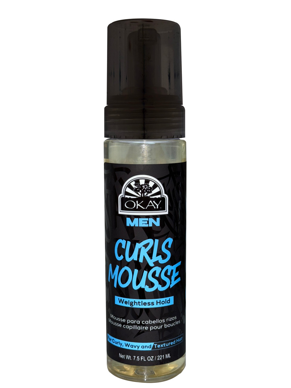 thumbnail video image 2 of OKAY Men’s Curls Mousse 7.5 oz – Curl Enhancing Hair Mousse for Men, Lightweight Hold, Frizz Control & Definition, 2 of 7