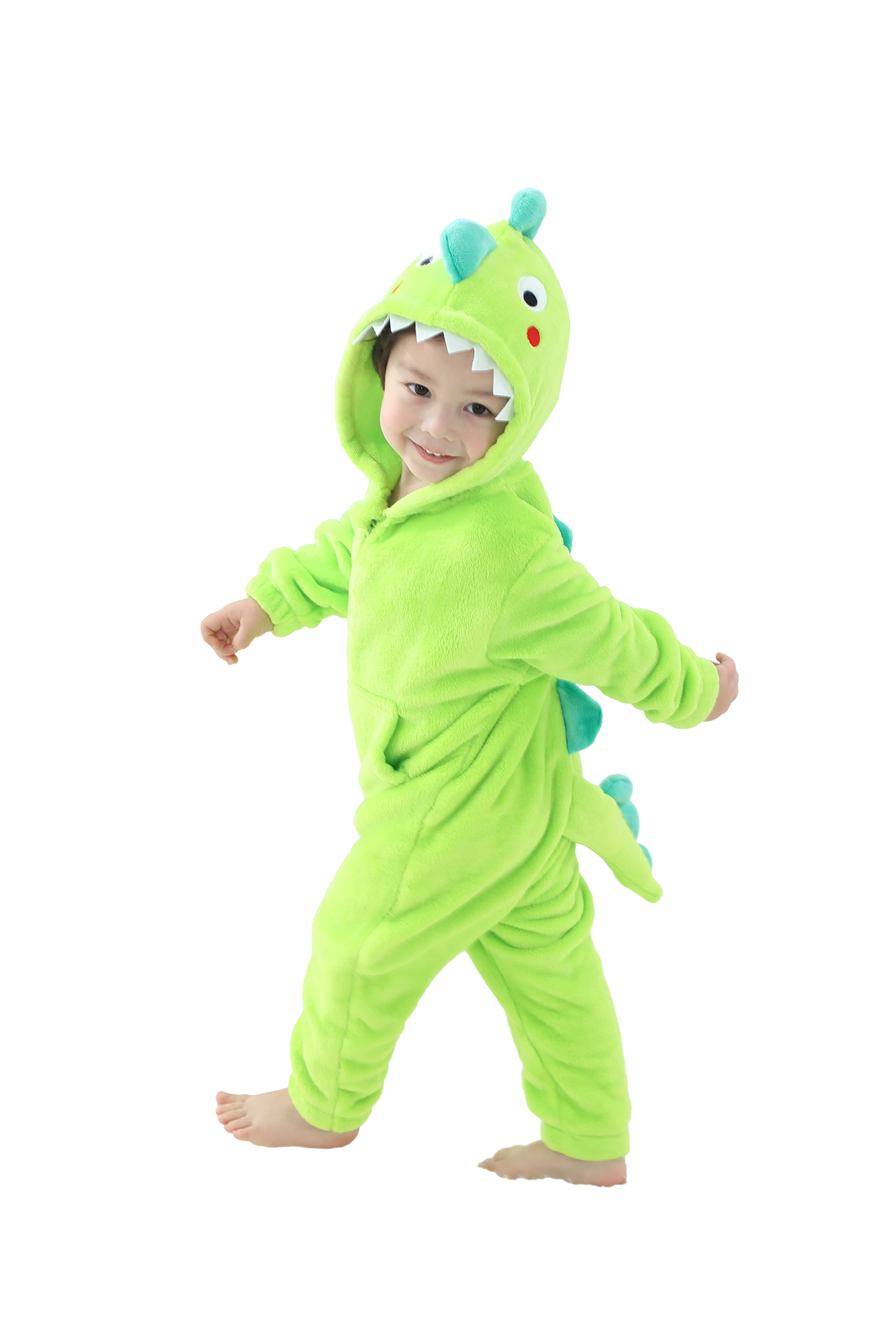 thumbnail video image 2 of LOLANTA Boys' Girls' Costume Jumpsuits Soft One Piece Animal Pajamas for Kids Holiday Birthday, 2 of 6