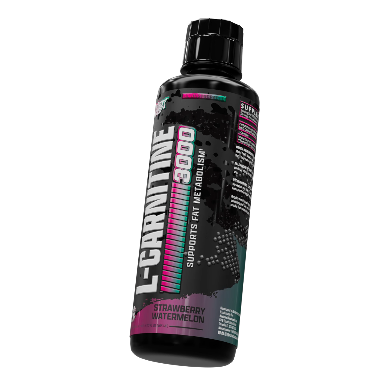 l carnitine biotech Nutrex Research Liquid Carnitine 3000, Stimulant Free, Strawberry  Watermelon Flavor