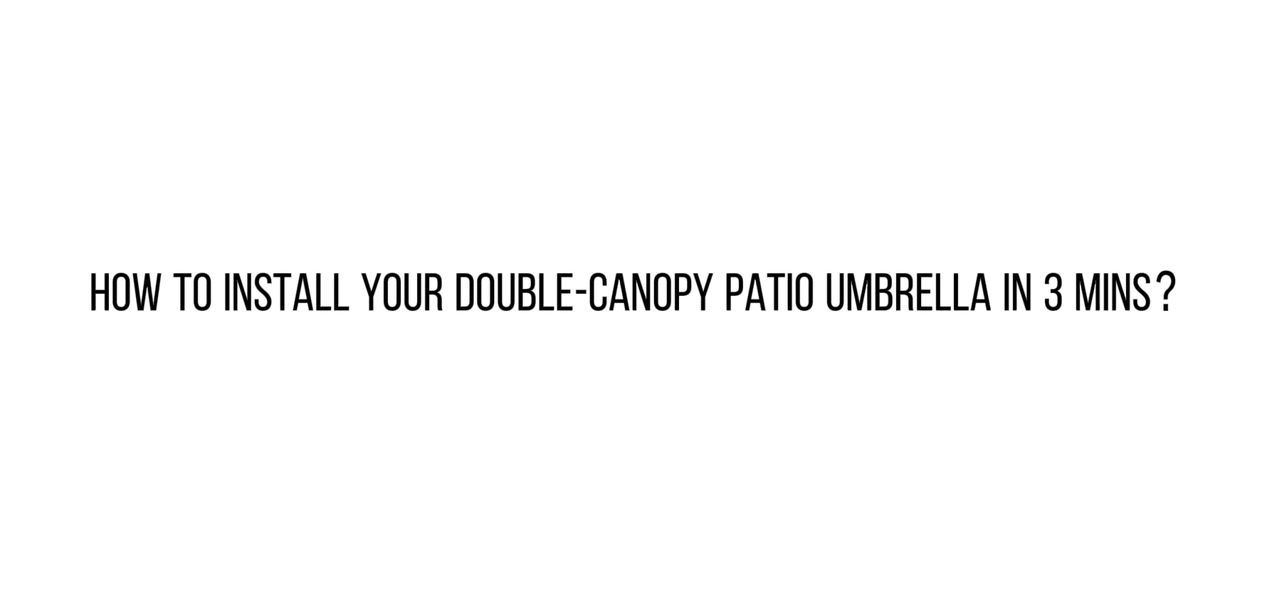 thumbnail video image 2 of FUNDAZE 10x10ft Double Canopy Cantilever Umbrella, Patio Outdoor with Base & Cover, Waterproof UV Resistant for Garden Poolside Shade, Navy Blue, 2 of 12