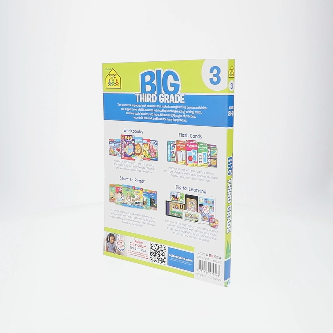 School Zone, Big Third Grade Workbook, ISBN 9781589479265