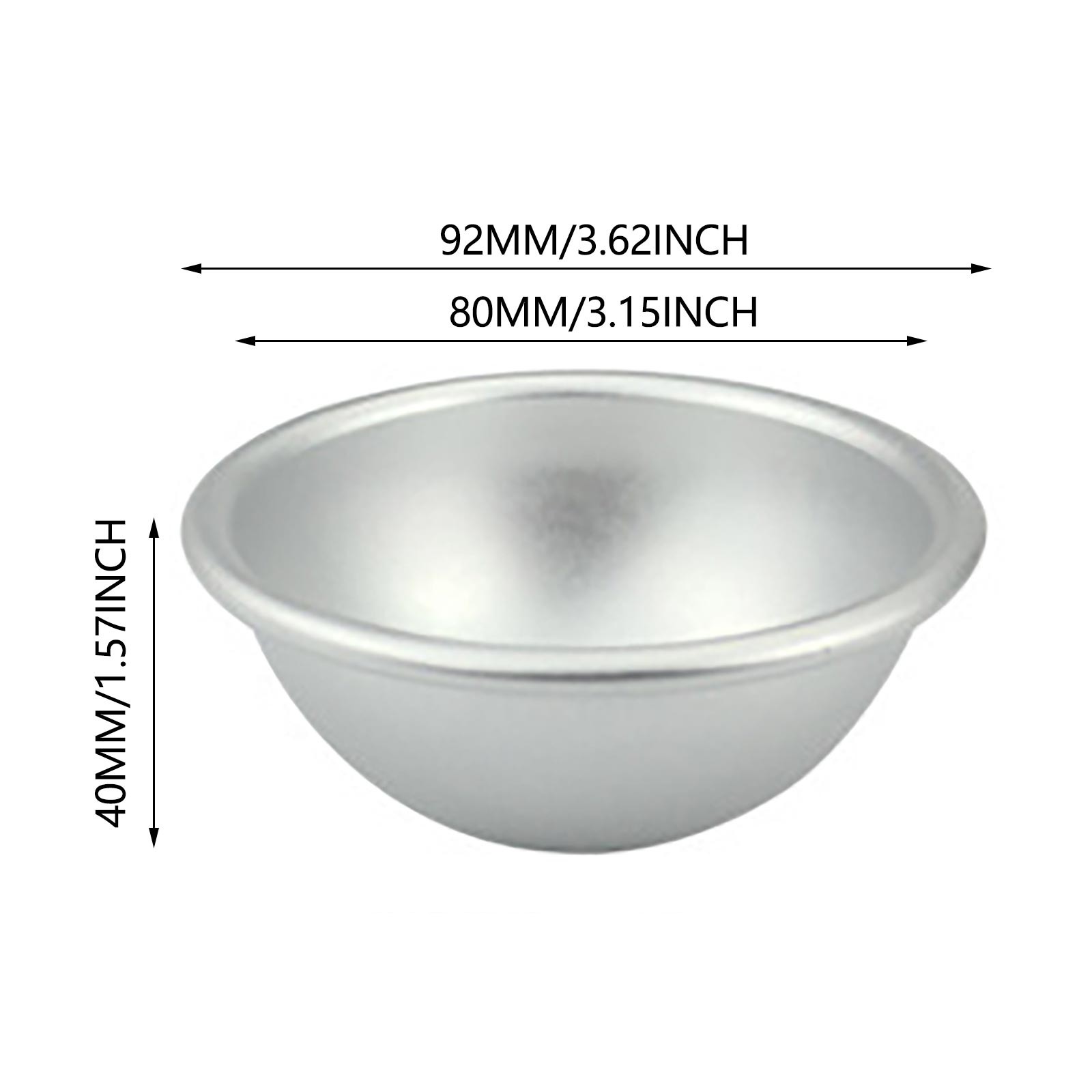 thumbnail video image 2 of Cake Mould,9# Large Half Circle Cake Die Hemisphere Hemisphere 3D Aluminum Sphere Cake Pan Sugarcraft Bakeware, 2 of 7
