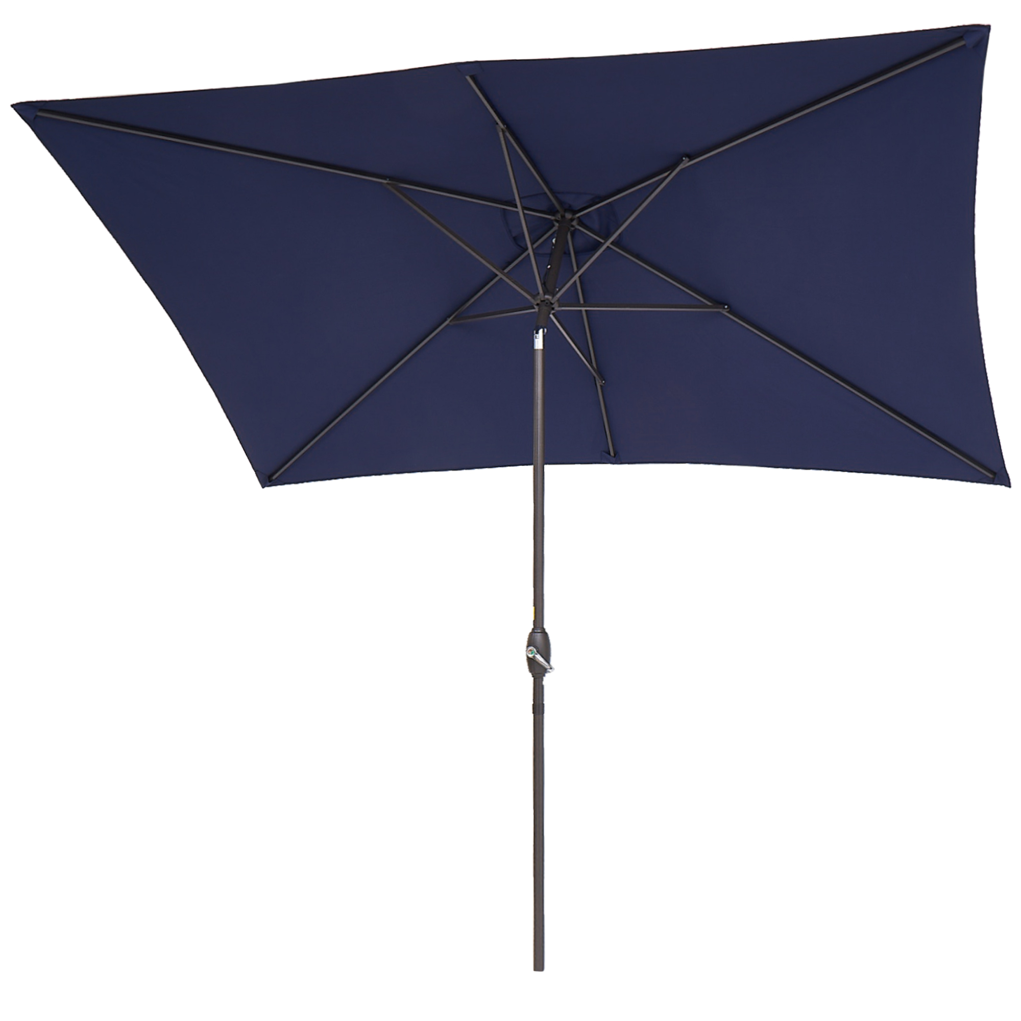 thumbnail video image 2 of ACEGOSES 10 x 6.5ft Outdoor Patio Table Umbrella with Non-Fading canopy for Garden and Yard,Royal blue, 2 of 8