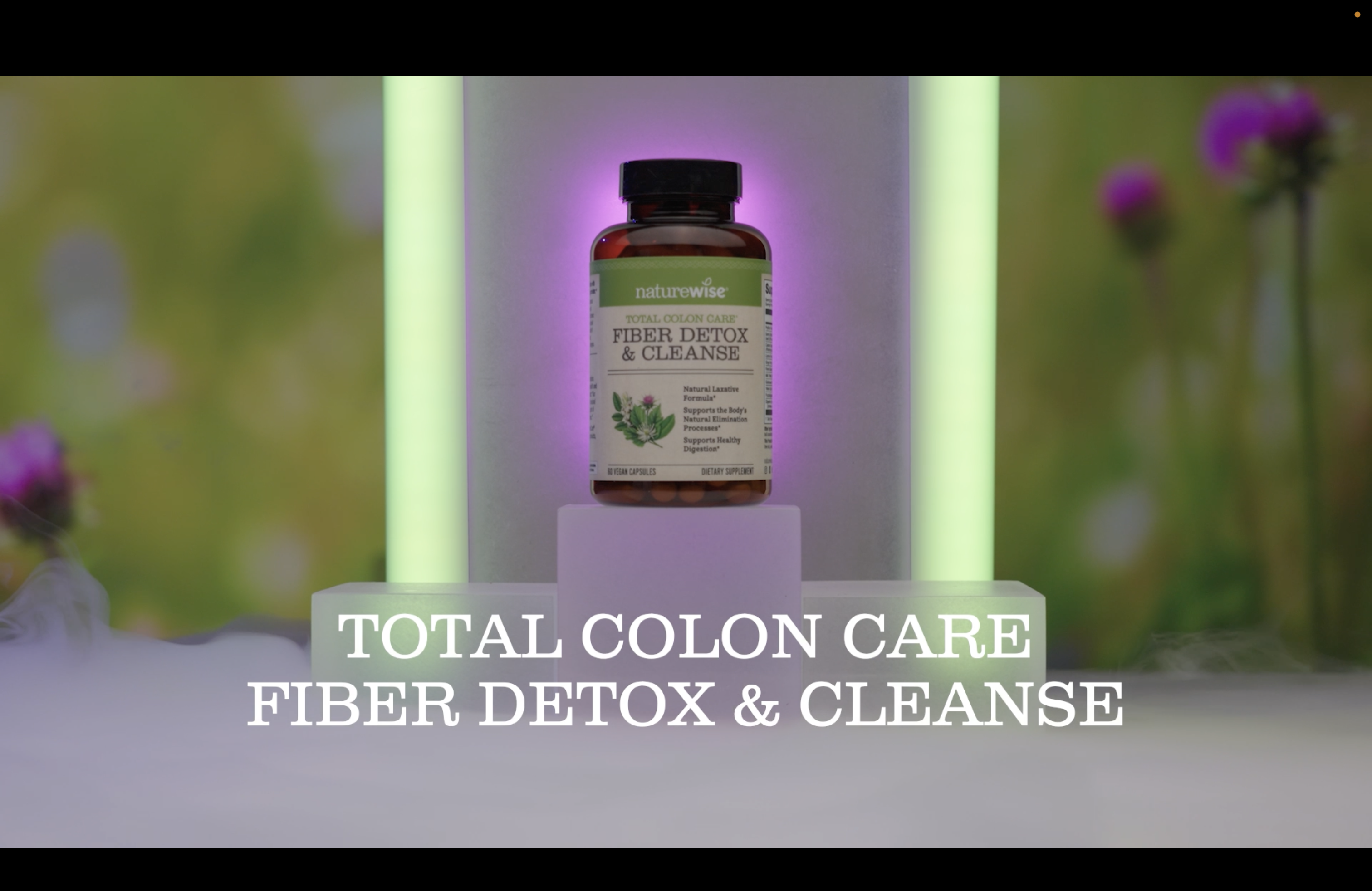 thumbnail video image 2 of NatureWise Total Colon Care Fiber Cleanse - Natural Laxative - 60 Capsules[30-Day Supply], 2 of 12