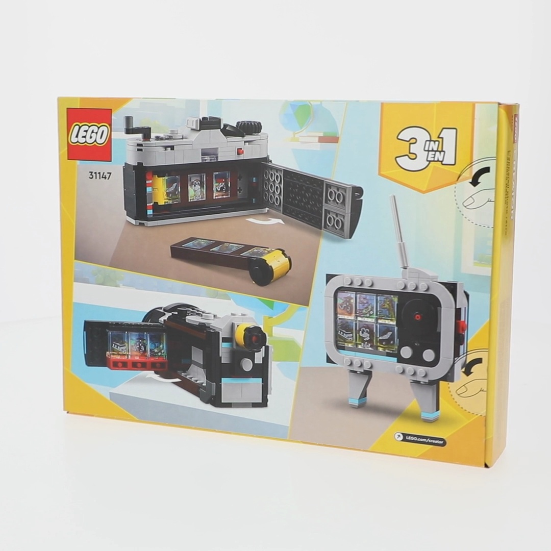LEGO Creator 3 in 1 Retro Camera Toy, Interactive Discovery for