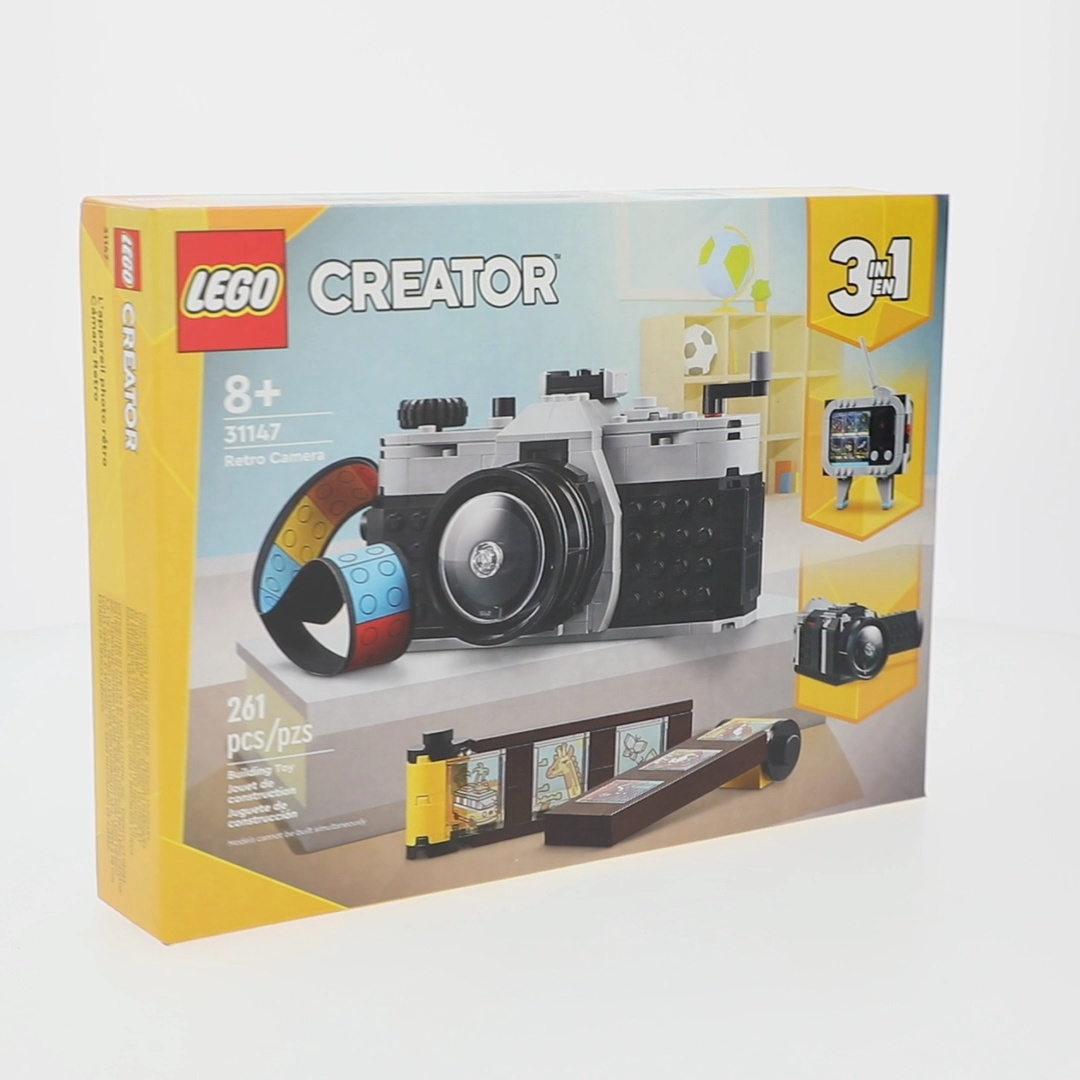 LEGO Creator 3 in 1 Retro Camera Toy, Interactive Discovery for