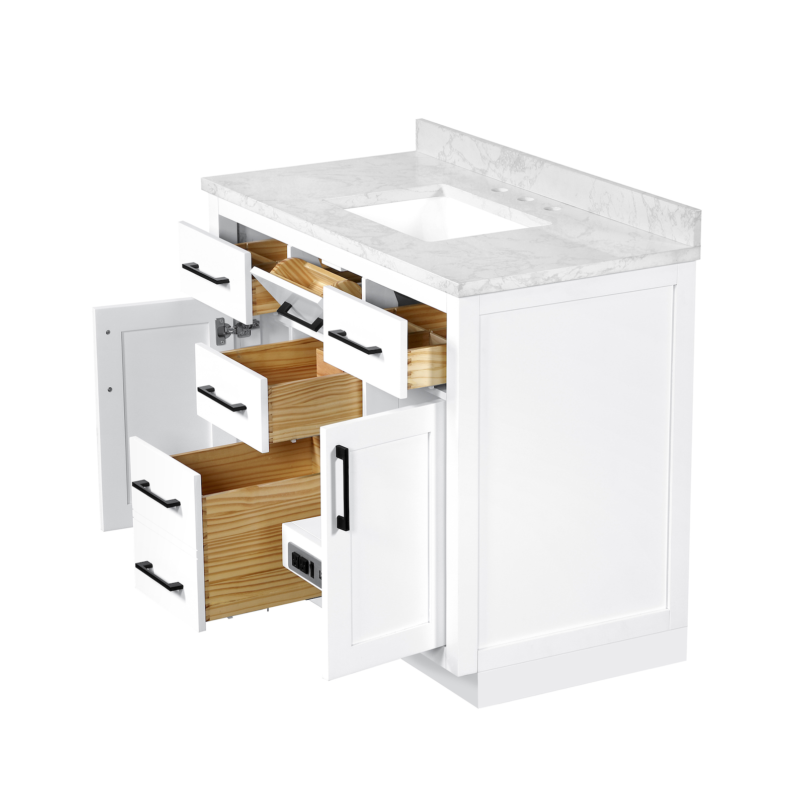 Ove Decors Athea 42 W x 22 D Freestanding Bathroom Vanity with Double  Sink, Pure White 